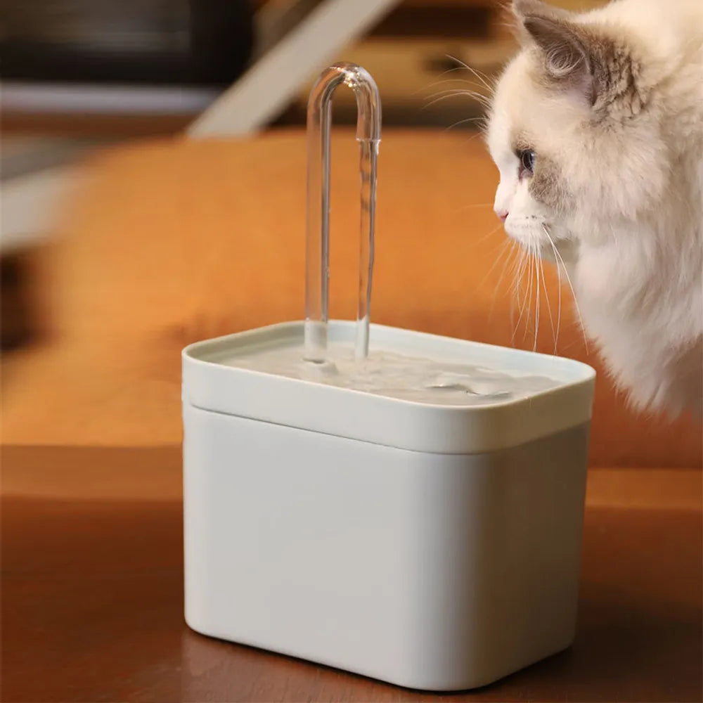 1.5L USB Cat Water Fountain with Auto Filter and Silent Operation